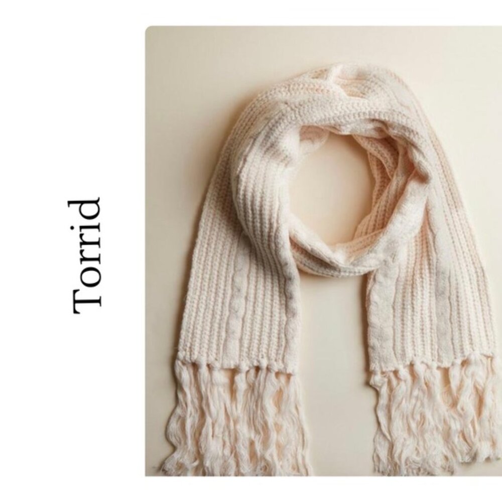 NWT Torrid Long Light Pink Scarf